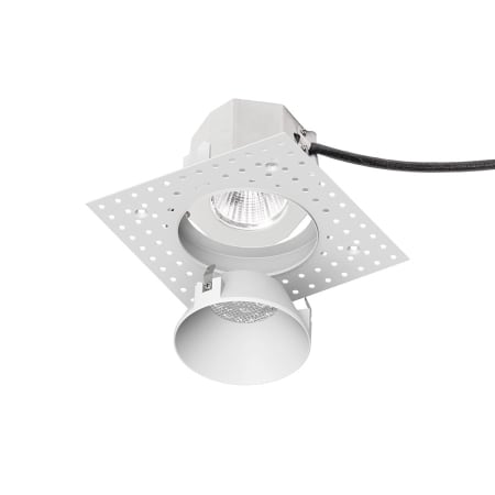 WAC Lighting Aether Color Changing 3-1/2" LED IC Rated Invisible Trim and New Construction Housing with Flood Beam Spread White
