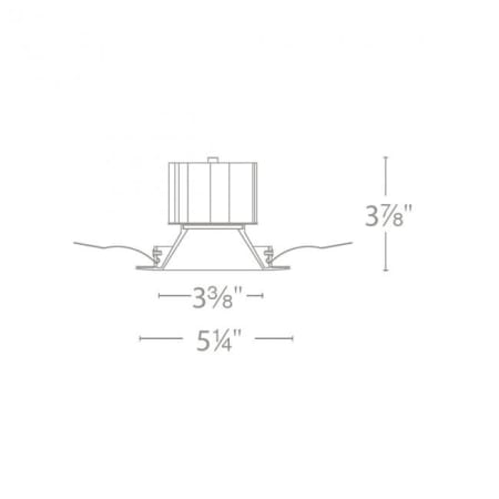 WAC Lighting-R3ARDT-NCC24-Line Drawing