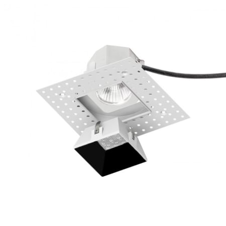 WAC Lighting Aether 3.5" Square Invisible Trim with LED Light Engine and 45 Degree Flood Beam Spread Black / 2700K / 85CRI