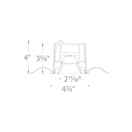 WAC Lighting-R3BSD-FWD-Line Drawing