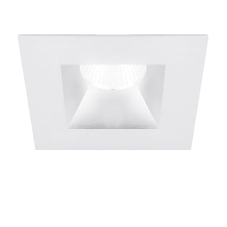 WAC Lighting Oculux Warm Dim 3.5" LED Square Recessed Trim with 19° Spot Beam Spread White