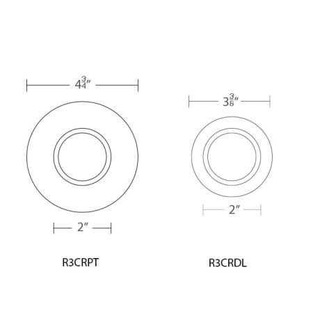 WAC Lighting-R3CRPL-Line Drawing