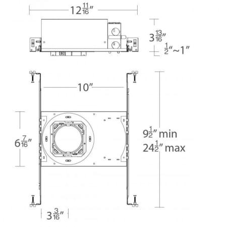 WAC Lighting-R3CSN-11-Line Drawing