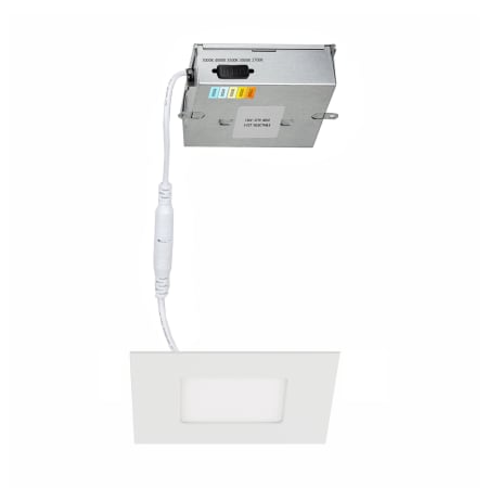 WAC Lighting Lotos 5" Integrated LED Square Recessed Trim and New Construction, Remodel Housing- Airtight White