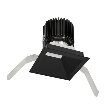 WAC Lighting Volta 4.5" Square Downlight Trim with LED Light Engine and 60 Degree Wide Beam Spread Black / 2700K / 85CRI