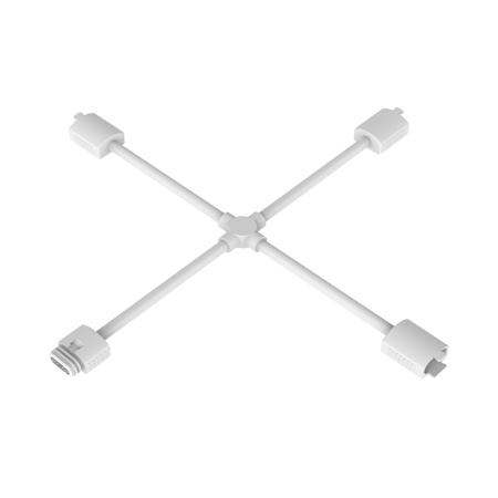 WAC Lighting Snap-On Strip Light X-Connector White