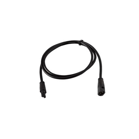 WAC Lighting 12' 24V Indoor and Outdoor Strip Light Male to Female Joiner Cable Black