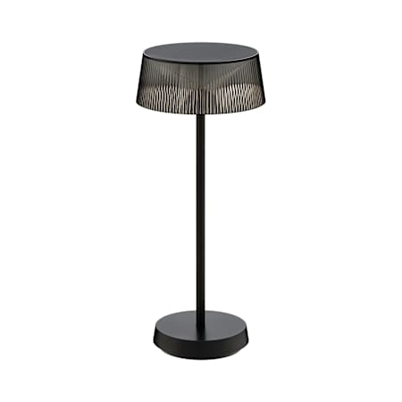 WAC Lighting Crystal 15" Tall LED Buffet Table Lamp Black