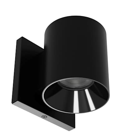 WAC Lighting Zoron 4" Tall 5-CCT LED Round Outdoor Wall Sconce - Narrow 25° Beam Spread Black / Black
