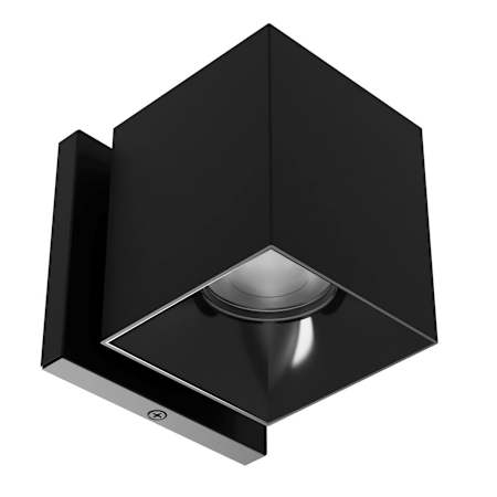 WAC Lighting Zoron 4" Tall 5-CCT LED Square Outdoor Wall Sconce - Narrow 25° Beam Spread Black / Black