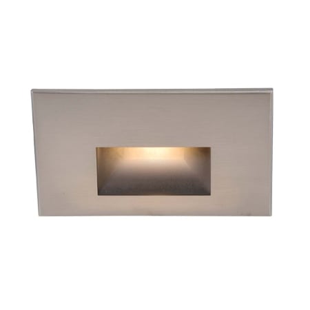 WAC Lighting LEDme 5" Wide LED Step and Wall Light with Lens Color Options - 277 Volt Brushed Nickel / Blue Lens