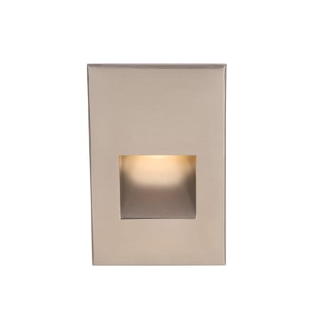 WAC Lighting LEDme 5" Tall LED Step and Wall Light with Clear Lens - 120 Volt Brushed Nickel
