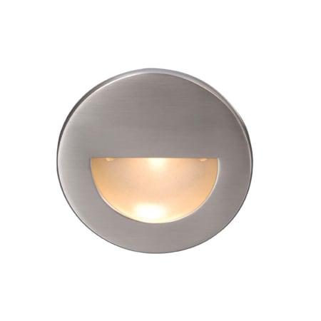 WAC Lighting LEDme 4" Tall LED Step and Wall Light with Clear Lens - 120 Volt Brushed Nickel