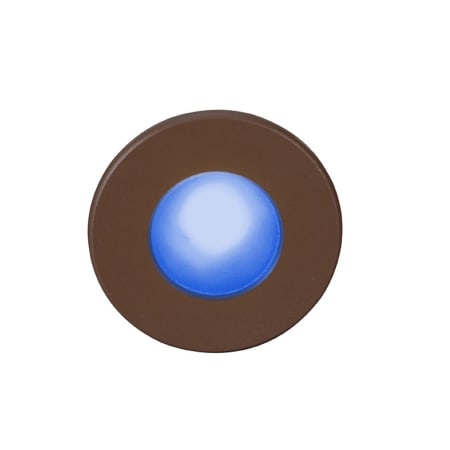 WAC Lighting Single WAC 120V Step Light 4" Wide 120V LED Step Light with Blue Bronze