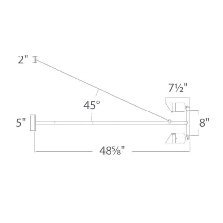 WAC Lighting-WP-LED529-Line Drawing