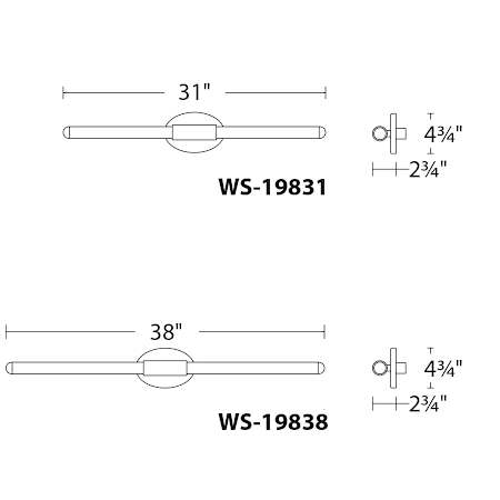 WAC Lighting-WS-19831-Line Drawing