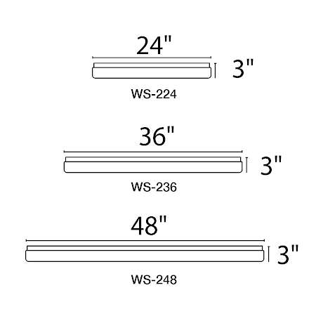 WAC Lighting-WS-248-27-Line Drawing