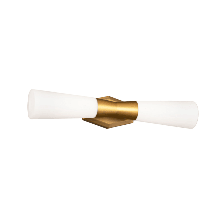 WAC Lighting Locke 2 Light 5" Wide LED Vanity Light Aged Brass