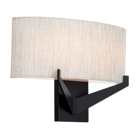 WAC Lighting Fitzgerald 12" Tall LED Wall Sconce Set to 3000K Black