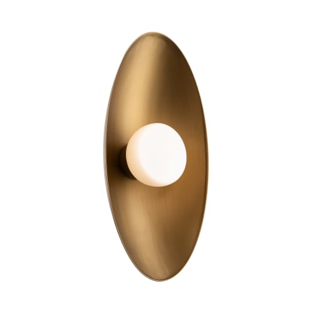 WAC Lighting Glamour 18" Tall Switchable Color Temperature LED Wall Sconce - Set to 3500K Aged Brass