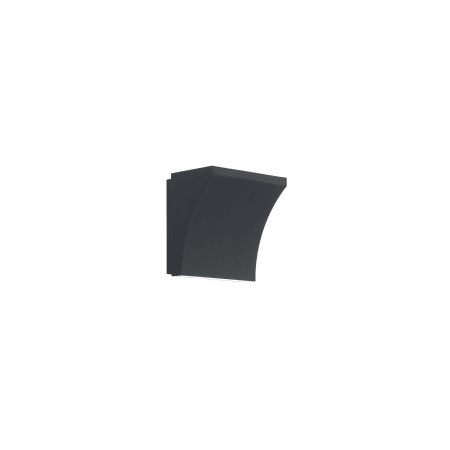 WAC Lighting Cornice 2 Light 6" Tall LED Wall Sconce Set to 2700K Black