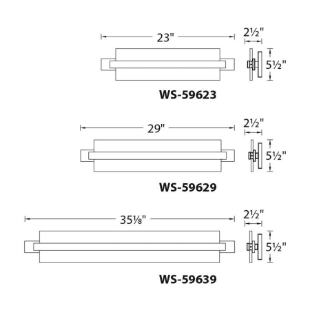 WAC Lighting-WS-59623-Line Drawing