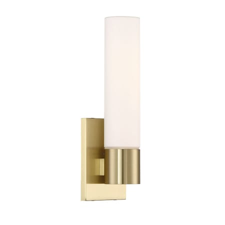 WAC Lighting Elementum 13-1/2" Tall Integrated LED Bathroom Sconce - 2700K Brass