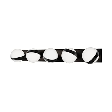 WAC Lighting Tripoli 5 Light 33" Wide LED Vanity Light Black
