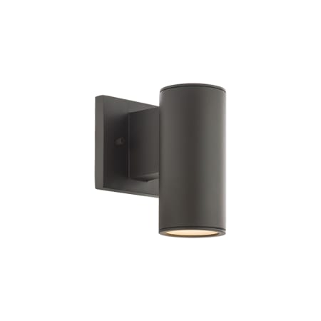 WAC Lighting Cylinder Single Light 7" Tall LED Outdoor Wall Sconce Bronze