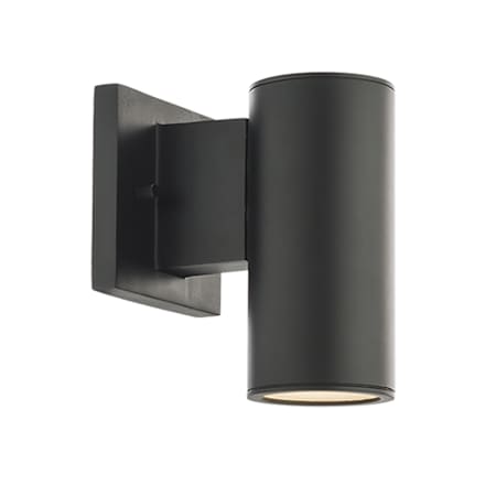 WAC Lighting Cylinder 8" Tall LED Outdoor Wall Sconce Black