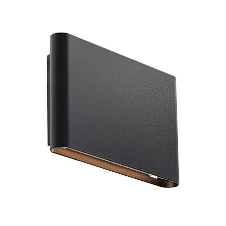 WAC Lighting Tablet 2 Light 6" Tall LED Outdoor Wall Sconce Black