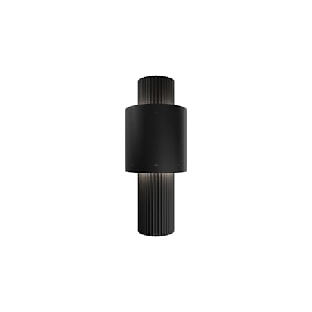 WAC Lighting Piston 14" Tall LED Outdoor Wall Sconce Black