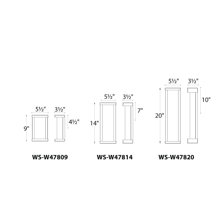 WAC Lighting-WS-W47820-Line Drawing