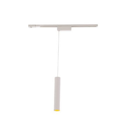 WAC Lighting Silo 2020 L Track Pendant White / White