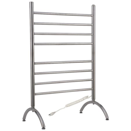 WarmlyYours Barcelona 24" W x 37" H Hardwired Brass Towel Warmer Brushed Stainless Steel