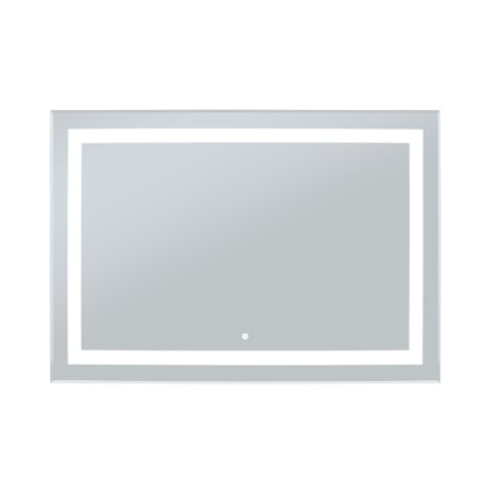 WarmlyYours 40" W x 28" H Rectangular Frameless Backlit Audrey Bathroom Wall Mirror with LED Lighting Glass