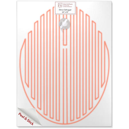 WarmlyYours ClearlyYou Bathroom Mirror Defogger for Oval Mirrors - 24" x 32" N/A