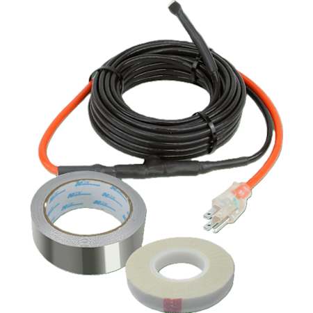 WarmlyYours 3' PRO-Tect DIY Plug-in Heating Cable Kit for Pipes, Constant Wattage (7W/ft), 120V N/A