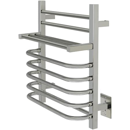 WarmlyYours Maui 20-1/4"W x 22-7/16"H 120 V Hardwired Stainless Steel 7 Bar Towel Warmer Polished Stainless Steel
