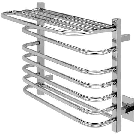 WarmlyYours Vancouver 23-5/8"W x 20-1/2"H 120 V Hardwired Stainless Steel 6 Bar Towel Warmer Polished Stainless Steel