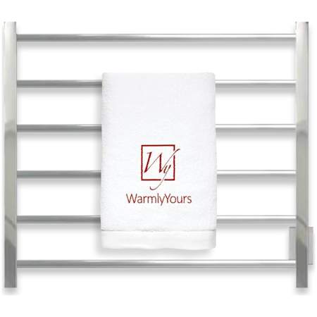 WarmlyYours Elevate Tahoe 29 1/2" Wide Electric 6 Bar Wall Mounted Towel Warmer Polished Stainless Steel