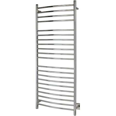 WarmlyYours Vida 23-5/8"W x 59"H  Electric Hardwired Stainless Steel Towel Warmer Polished
