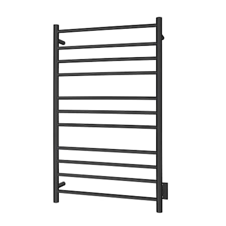 WarmlyYours Malta Hard Wired 42"H x 25" 11 Bar Electric Bathroom Towel and Robe Warmer Black