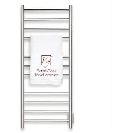 WarmlyYours Ontario XL 24" Wide Electric 11 Bar Wall Mounted Towel Warmer Polished Stainless Steel