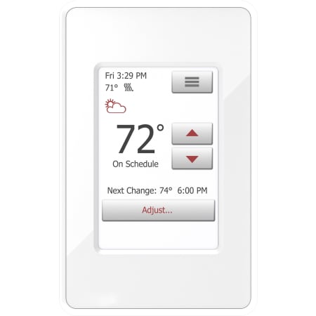 WarmlyYours nSpire Touch Programmable Radiant Floor Heating Thermostat with Floor Sensor White