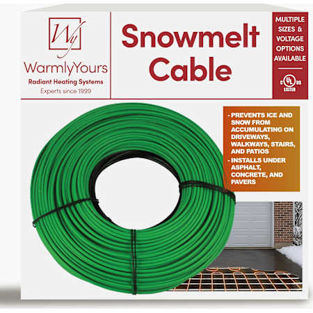 WarmlyYours 240V 9.4A 188 Foot Long Snow Melting Cable N/A