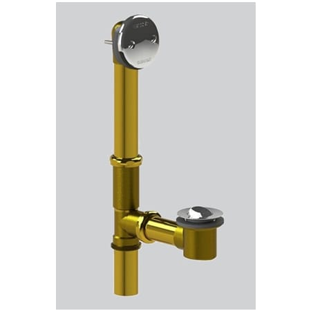 Watco 16 Inch 17G Tubular Brass Toe-Tap Drain Chrome Plated