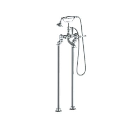 Watermark Haley 34 Floor Standing Bath Set with Hand Shower Polished Chrome