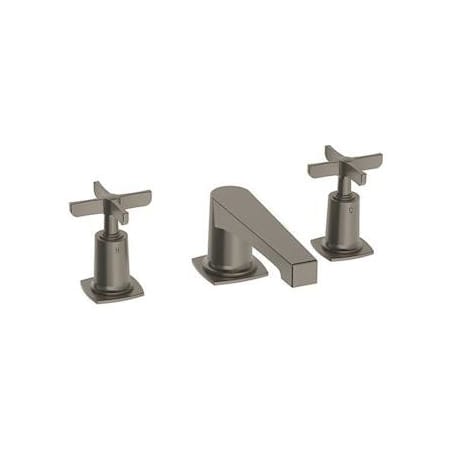Watermark H-Line 15 Deck Mounted 3 Hole Lavatory Set Antique Brass