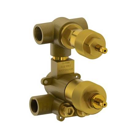 Watermark 1/2" Mini Thermostatic Valve with Built-in Volume Control and 2-way Diverter N/A